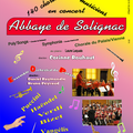 Concert Abbaye de Solignac 4 juin 2016