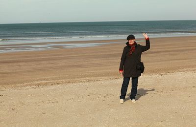 Une fin d'avant-midi sur la plage de Trouville