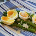 Une entrée super easy et stylée : asperges et oeuf mollet