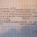 APC Chorale, Le lundi de 11h30 à 12h00 - Mme COLARD