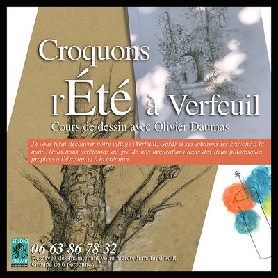 Croquons l'été à Verfeuil dans le Gard