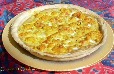 Tarte au curry jaune de chou-fleur