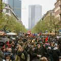 Manifestation anti-capitaliste à Francfort