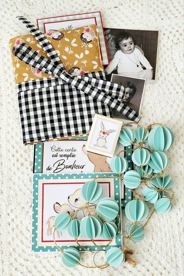 pochette tissu pour ranger les photos