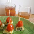 Piques d'omelette aux asperges et bruschetta, deux recettes apéritives autour des boissons arrangées