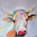 La vache en couleur 50-50cm