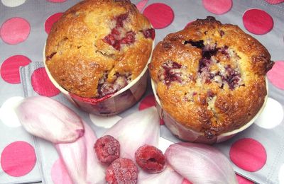 Muffins framboises et chocolat blanc