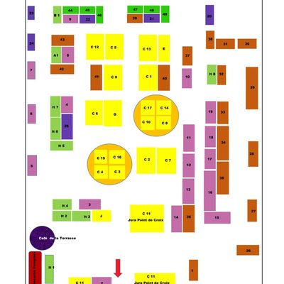 Plan et liste des exposants Festival de Broderie 39 Dole