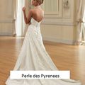 - 50 % Robe de mariée T36/38 "Auxanne" blanche 