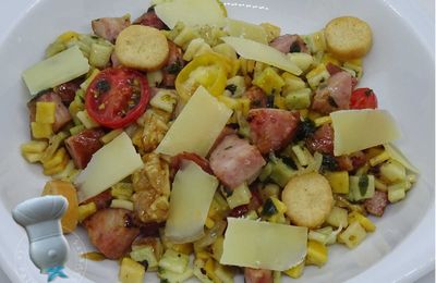 Salade de crozets et diots