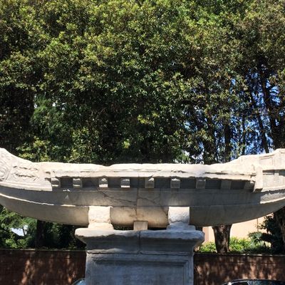 Les fontaines de Rome (45/52). Celio (XIX a) - La Navicella - Via della Navicella.