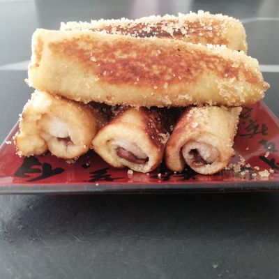 roulé perdu à la pâte à tariner