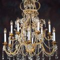 lustre en forme de couronne de fabrication artisanale