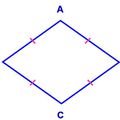 Si un quadrilatère a ses quatre côtés de même longueur, alors c'est un losange.