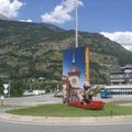 Rond-point à Sierre (Suisse)