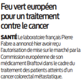 Traitement contre le cancer colorectal métastatique