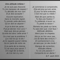 Une attitude infâme !