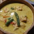 curry de poissons aux asperges