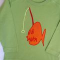 27 - Tee shirt ML le poisson lanterne vert EHOP