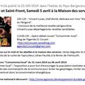 Le programme de samedi 5 avril 2014 à Couze et Saint-Front dans la presse