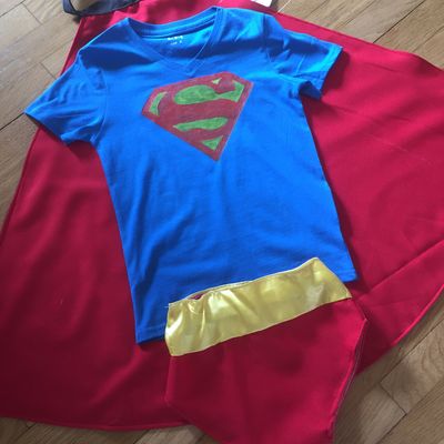 Déguisement Superman pour mon dernier, pas pour moi!