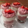 Verrines de Tiramisu aux fraises, les premières