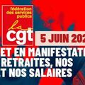 La Fédération CGT des Services publics dépose un préavis de grève pour la journée du 5 juin 2025