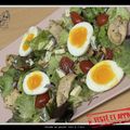 #Nos salades en font tout un plat#                                                                                                               Salade au poulet roti à l'ail.