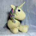 #Crochet : Licorne by Célénaa