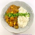 Curry d’aubergines et pois chiches