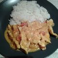 Curry indien au poulet et aux tomates 