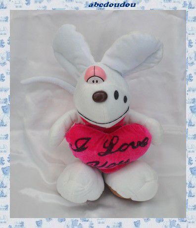 Peluche Doudou Souris Style Diddlina Coeur Rose I Love You Safety Toys