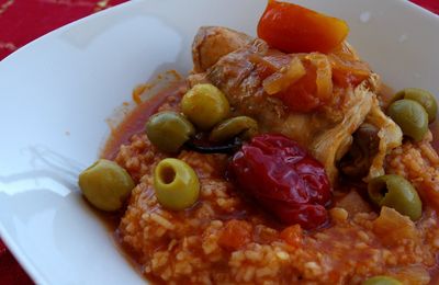 Tiebou Yap : riz cassé au poulet et à la tomate - Sénégal