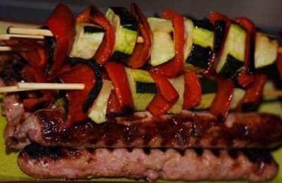 Brochettes de légumes