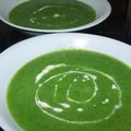 Velouté vert de fin d'été