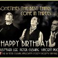 Remembering Vincent Price, Peter Cushing and Christopher Lee!