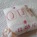 Coussin de mariage !!