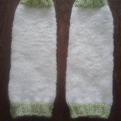 Jambières bébé en laine 