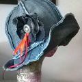 restes de jeans = un chapeau d'été