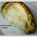 Avocat gratiné à la mozzarella