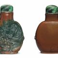 A carved jasper snuff bottle, 1780-1850
