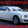 Bentley Mulsanne, Bentley Mulsanne, covering Bentley Mulsanne noir mat