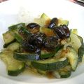 courgettes au caramel d'olive noire