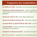 Programme des animations 2024