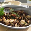 Poêlée de champignons, sans gluten et sans lactose