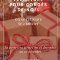 Vacances de Noël de la Poste