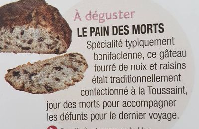 ...Mon blog avec la recette du pain des morts publiés sur le guide de la Corse en BD...