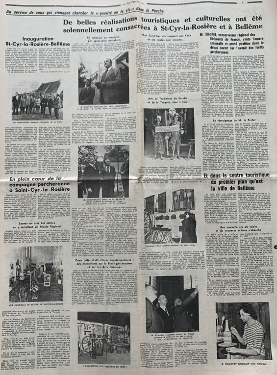 Un film et des visages, 1974 : inauguration du Musée des Arts et Traditions populaires de Perche