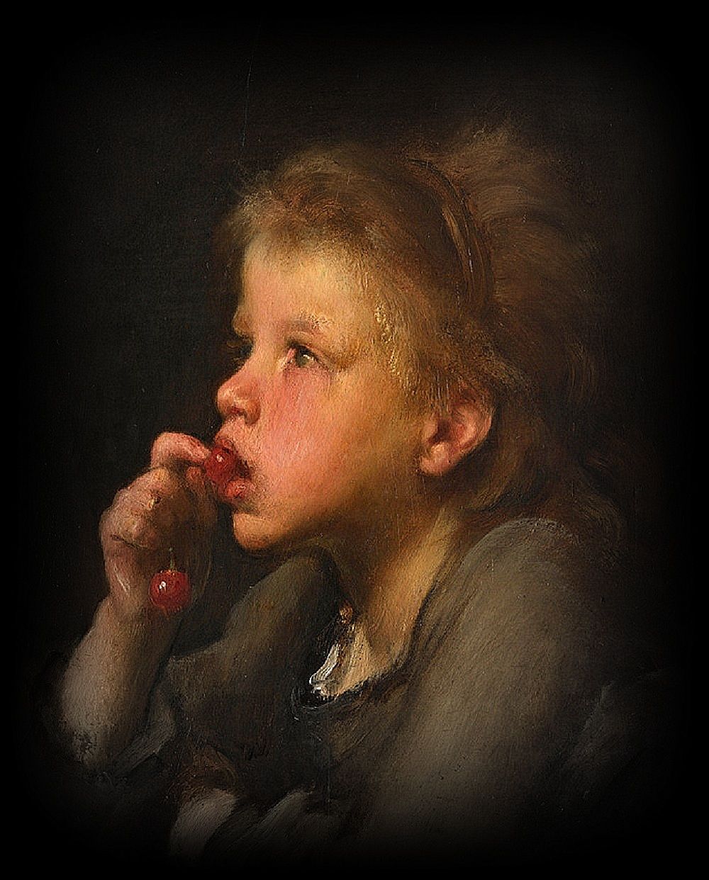 ANDRE CHENET, ENFANCE, MEMOIRE, NATURE, CERISE, ETE, JARDIN