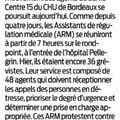 Grève au Centre 15
